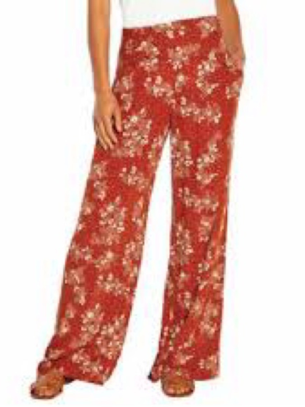 🧡 THREE DOTS Floral Print Pants